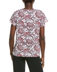 Jones New York Jones New York Flutter Sleeve Blouse