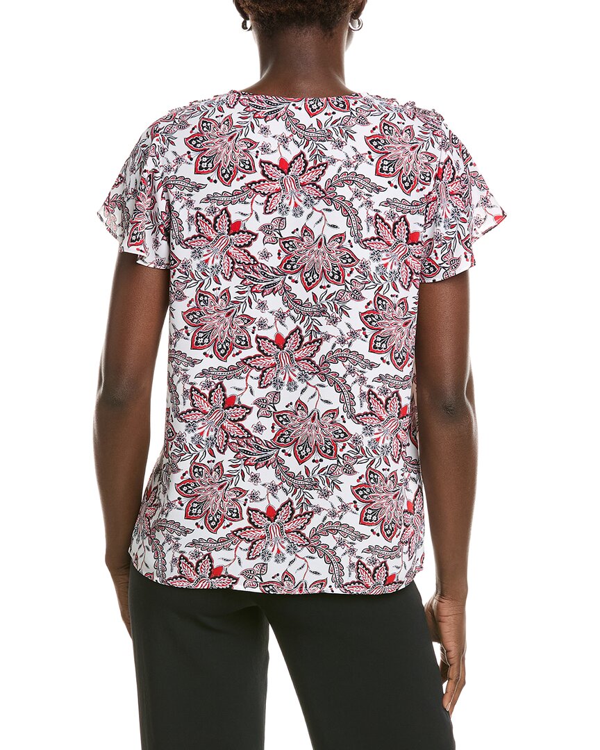 Jones New York Jones New York Flutter Sleeve Blouse