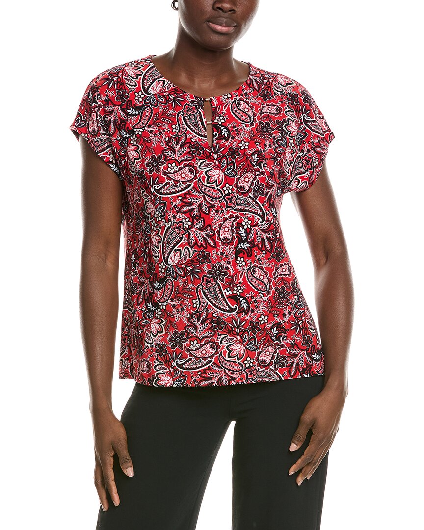 Jones New York Jones New York Double Trim Top
