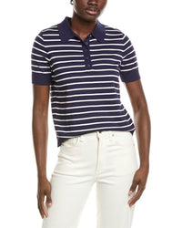 Jones New York Striped Polo T-Shirt