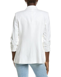 Jones New York Scrunch Sleeve Linen-Blend Jacket