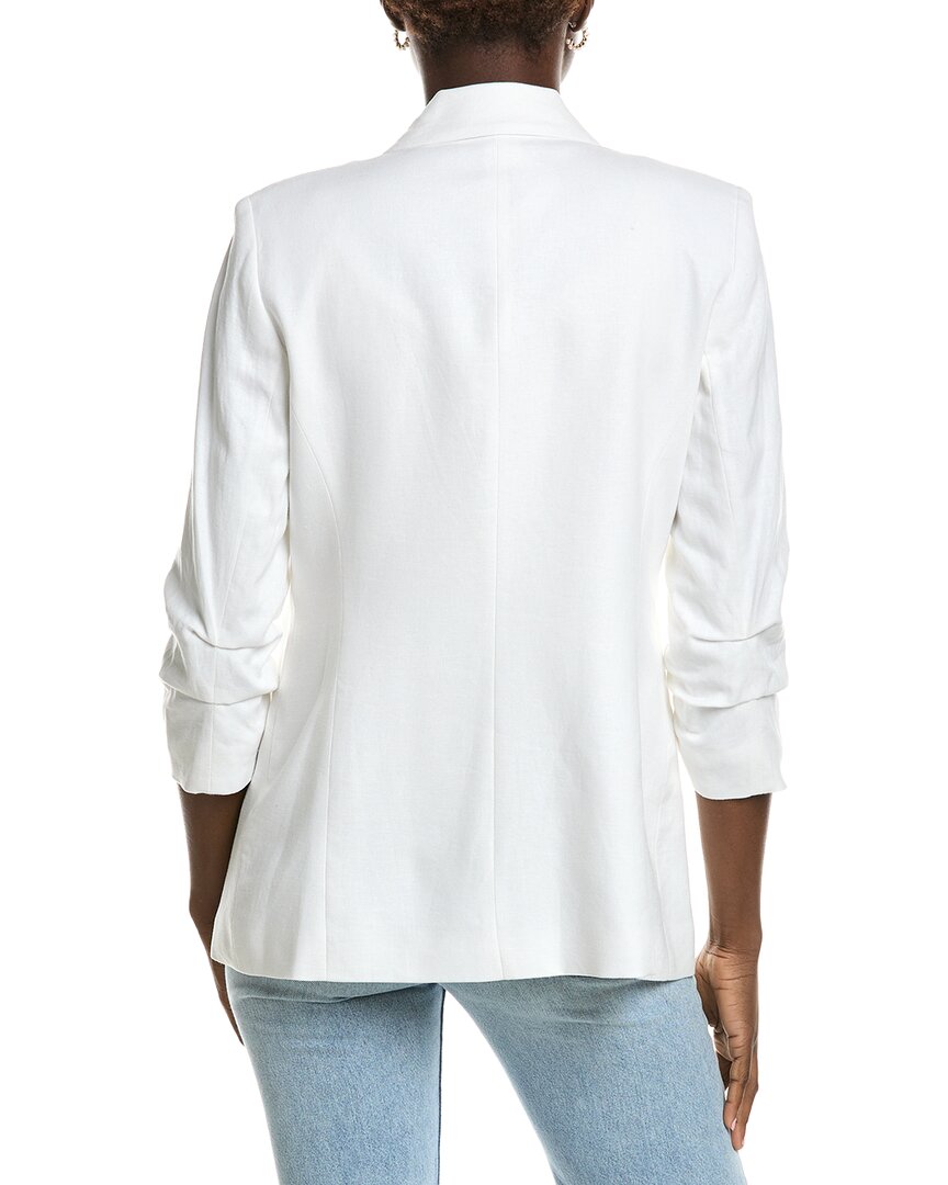 Jones New York Scrunch Sleeve Linen-Blend Jacket