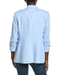 Jones New York Scrunch Sleeve Linen-Blend Jacket