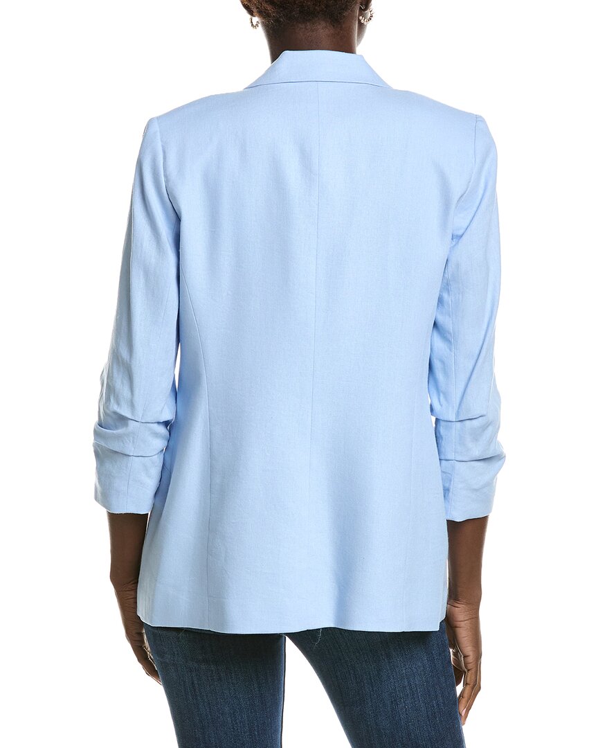 Jones New York Scrunch Sleeve Linen-Blend Jacket