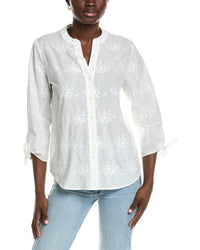 Jones New York Y-Neck Blouse