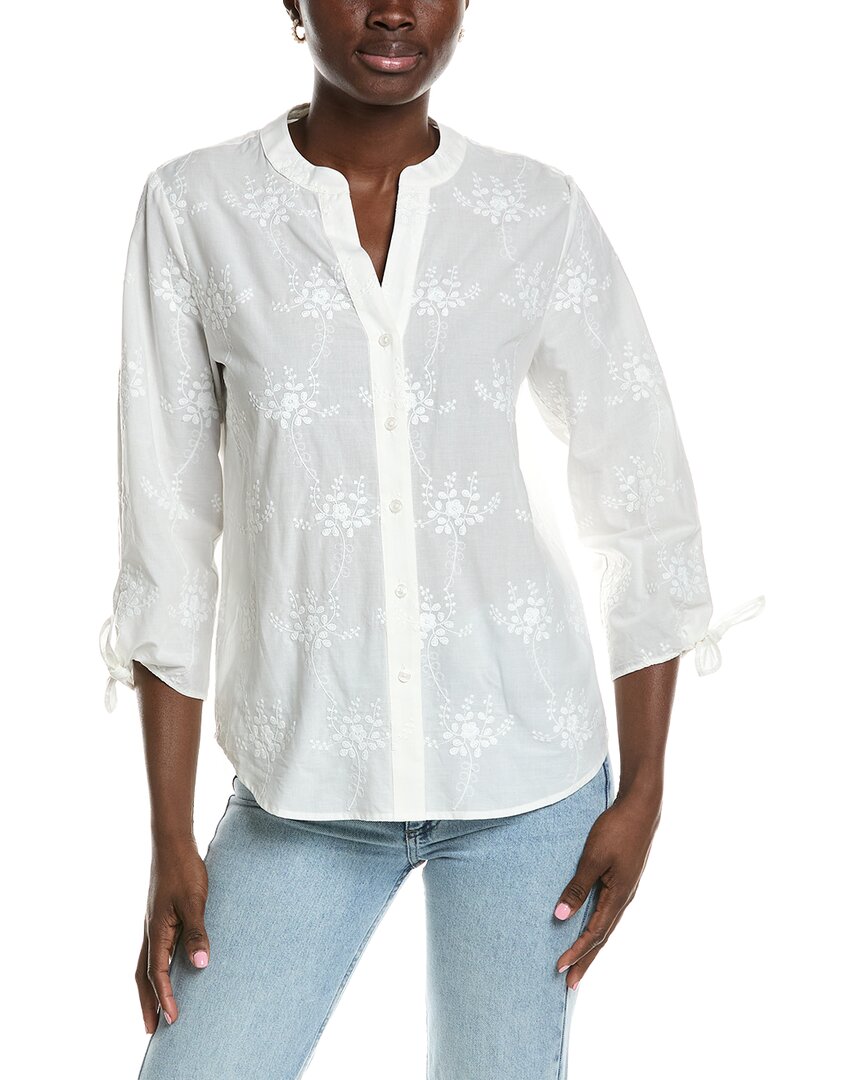 Jones New York Y-Neck Blouse