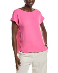 Jones New York Jasper Crepe Button Detail Blouse