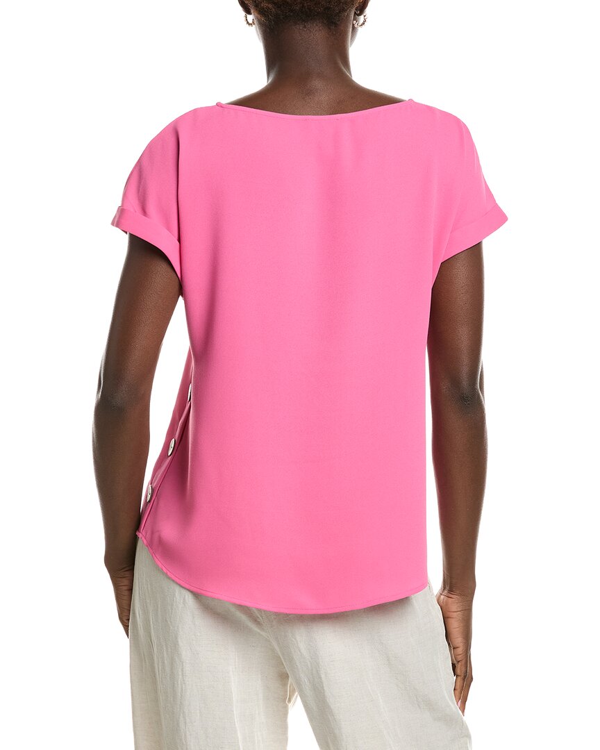 Jones New York Jasper Crepe Button Detail Blouse