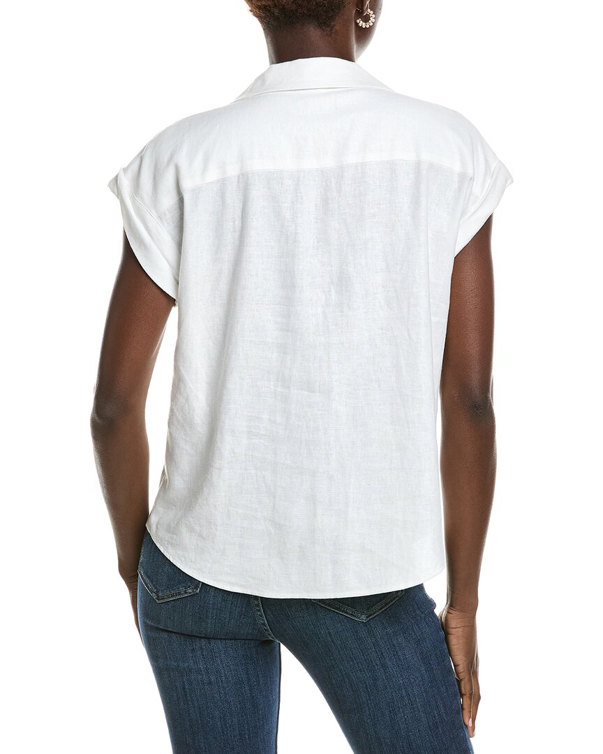 Jones New York Classic Linen-Blend Blouse