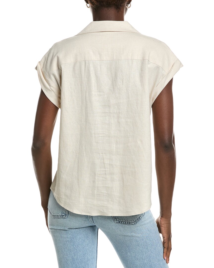Jones New York Classic Linen-Blend Blouse