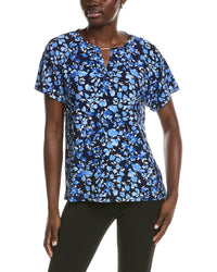Jones New York Extended Shoulder Placket Top