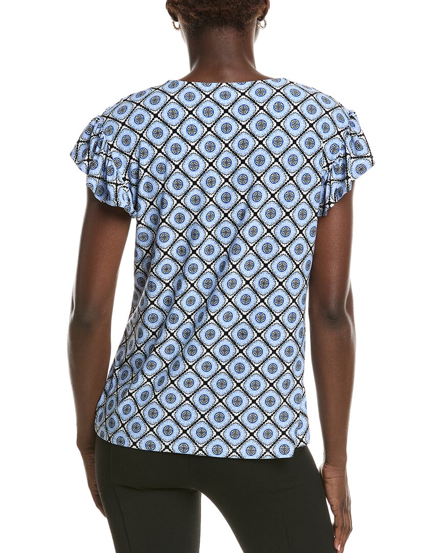 Jones New York Jersey Flutter Top
