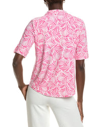 Jones New York Elbow Roll Cuff Polo Shirt