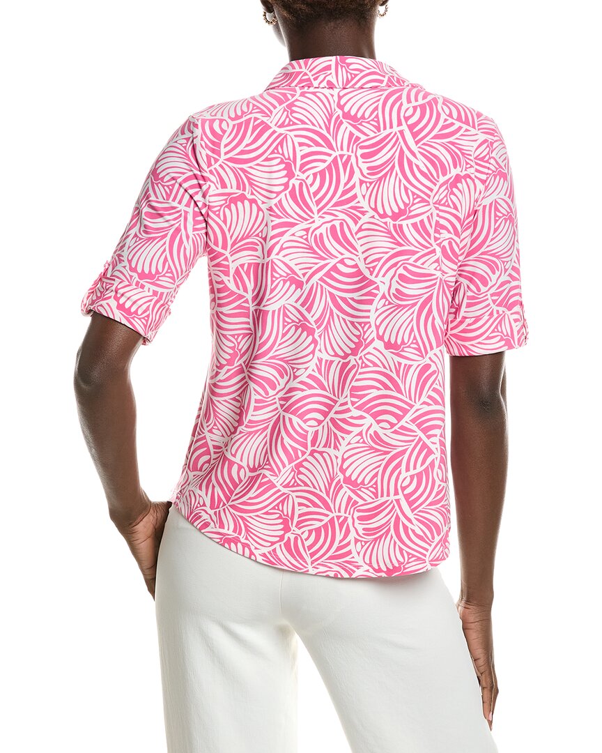 Jones New York Elbow Roll Cuff Polo Shirt