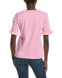 Jones New York Elbow Ruffle Sleeve T-Shirt