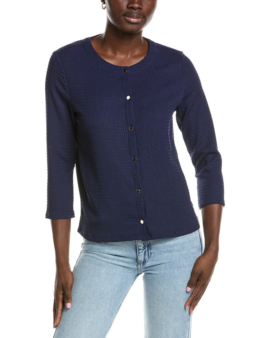 Jones New York Seabreeze Crinkle Cardigan