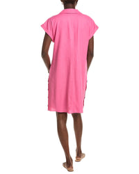 Jones New York Collared Linen-Blend Dress