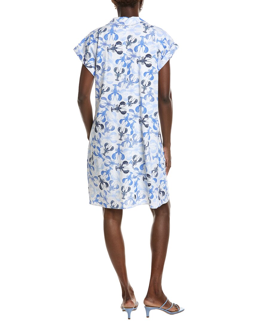 Jones New York Collared Linen-Blend Dress