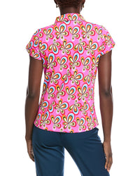 Ibkul Tulip Sleeve Polo Shirt