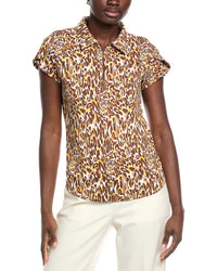 Ibkul Tulip Sleeve Polo Shirt