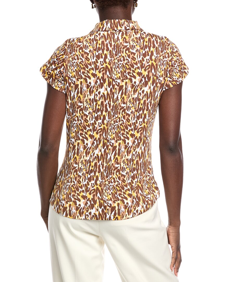 Ibkul Tulip Sleeve Polo Shirt