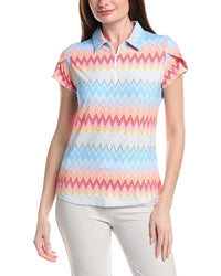 Ibkul Tulip Sleeve Polo Shirt