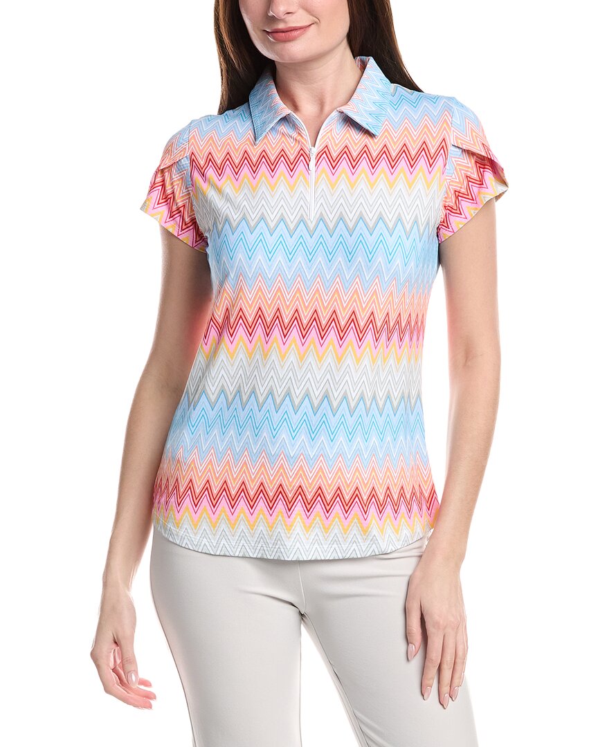 Ibkul Tulip Sleeve Polo Shirt