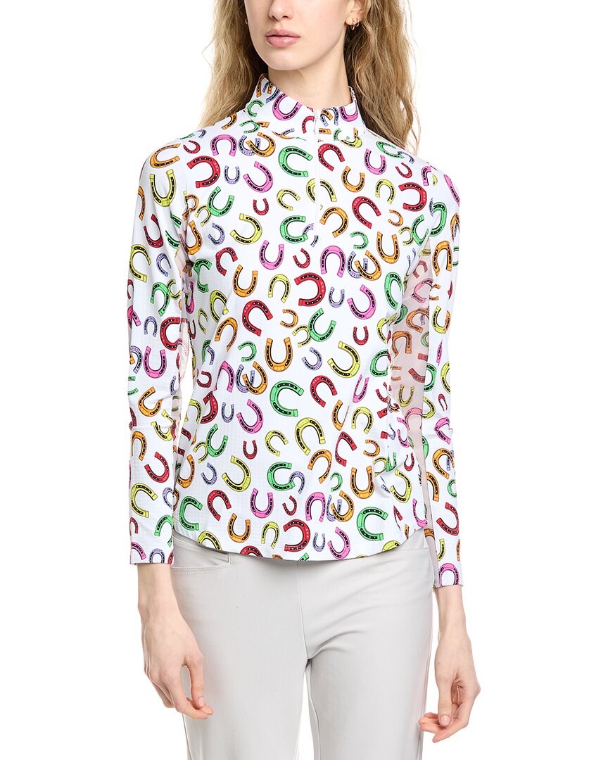 Ibkul Long Sleeve Mock Neck Top