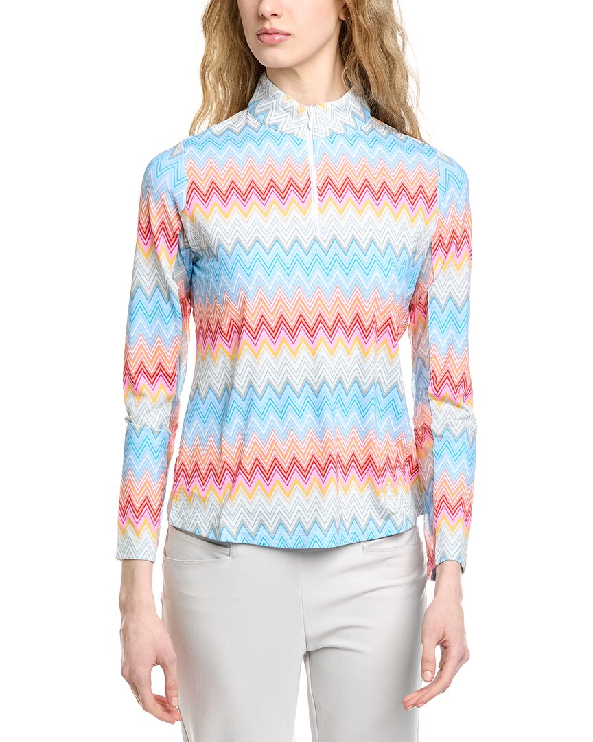 Ibkul Long Sleeve Mock Neck Top