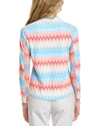 Ibkul Long Sleeve Mock Neck Top