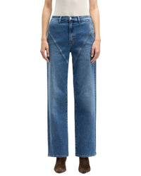 7 For All Mankind Stovepipe Oceanstone Straight Leg Jean