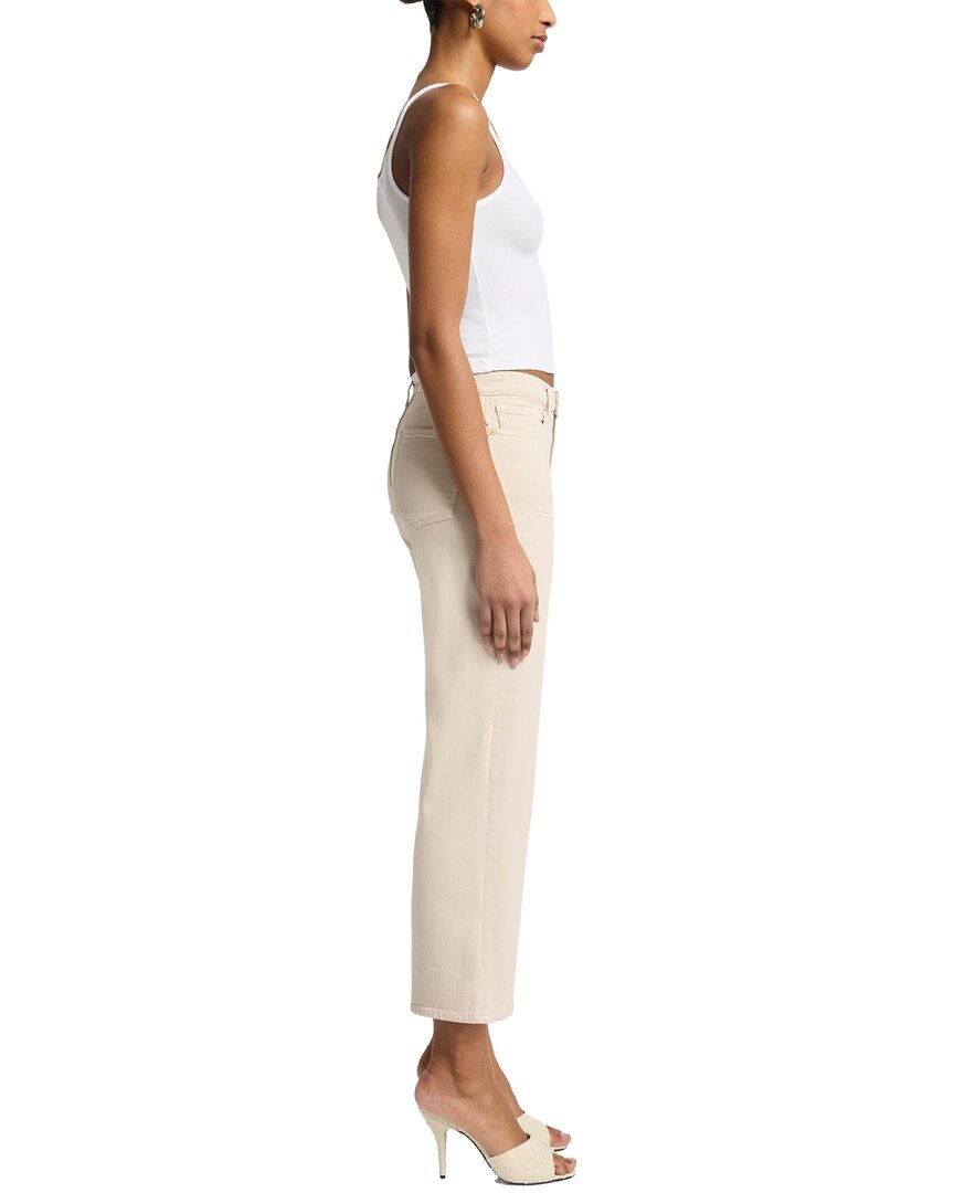 7 For All Mankind Cropped Alexa Creme Ankle Crop Jean