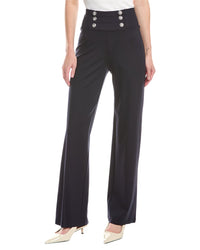 T Tahari High Waisted Pull-On Wide Leg Pant