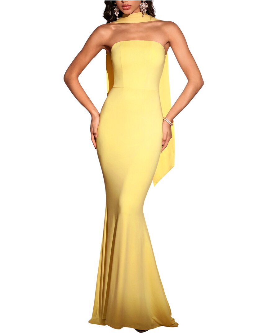 Amanda Royal Silk Maxi Dress