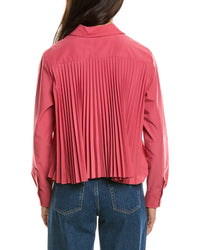Brooks Brothers Brooks Brothers Cropped Back Pleat Top