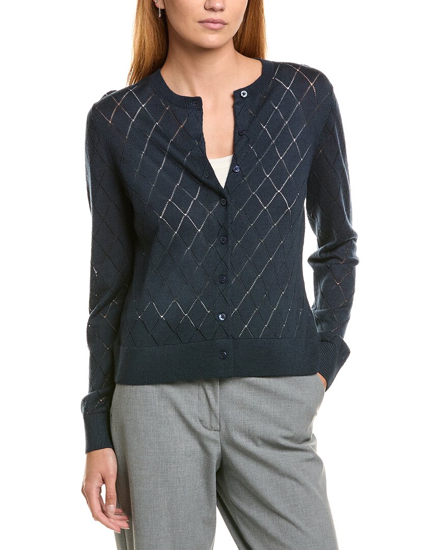 Brooks Brothers Pointelle Diamond Cardigan