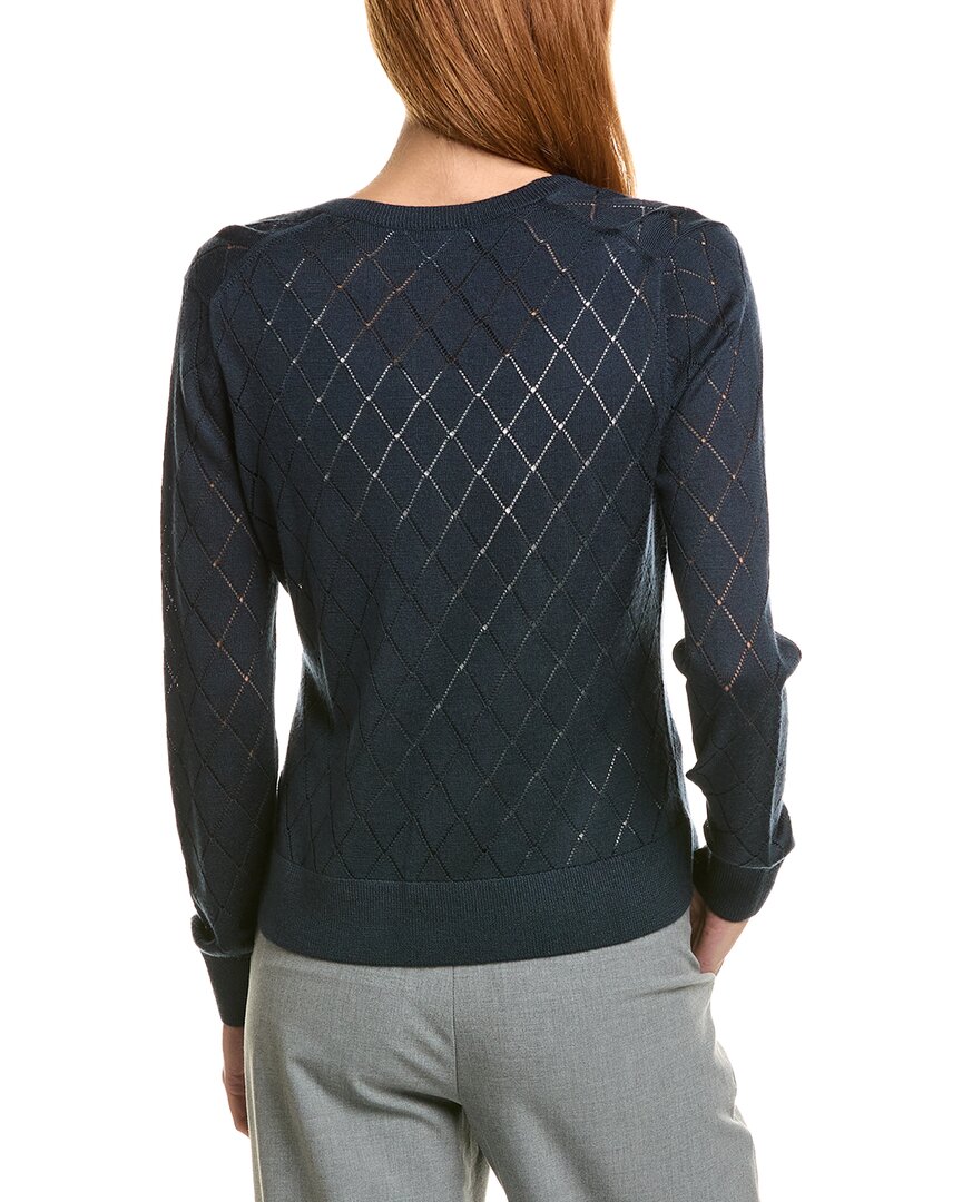 Brooks Brothers Pointelle Diamond Cardigan