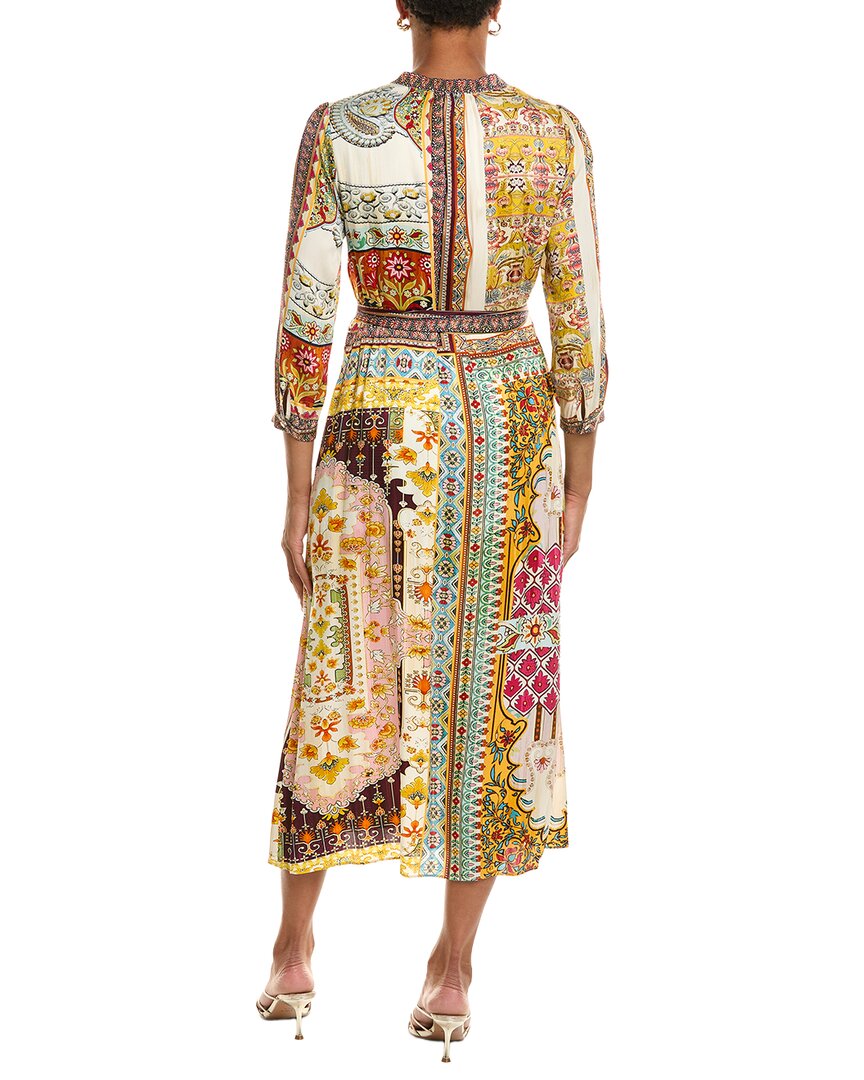 Elie Tahari Elie Tahari The Mila Baroque Silk-Blend Print Dress