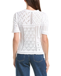 Elie Tahari Elie Tahari The Lily Pointelle Sweater