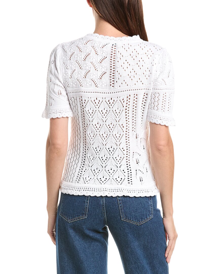 Elie Tahari Elie Tahari The Lily Pointelle Sweater