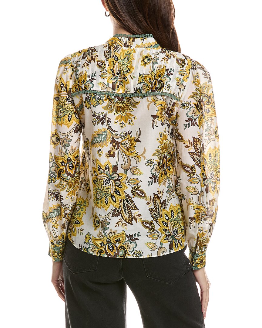Elie Tahari The Athena Silk-Blend Blouse