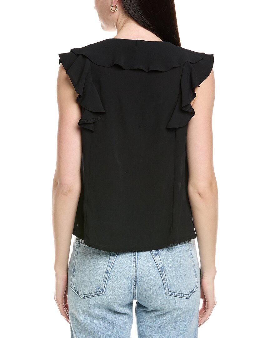 Avantlook Ruffle Bubble Crepe Blouse