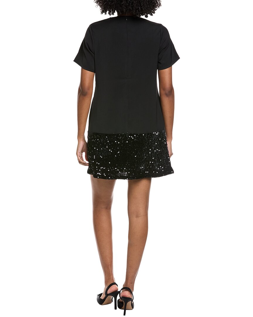 Gracia Keyhole Neck Bow Tie Sequin Embellished Dress