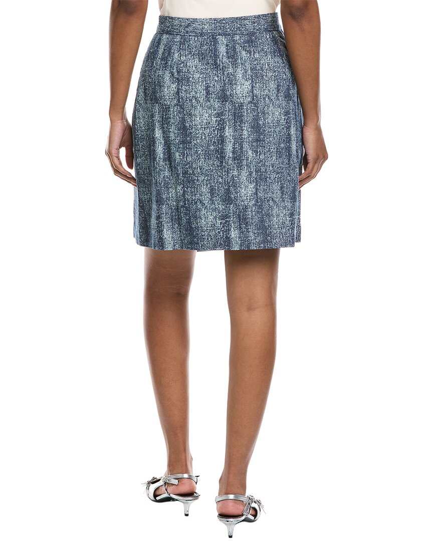 Gracia Flower Embroidered Mini Denim Skirt