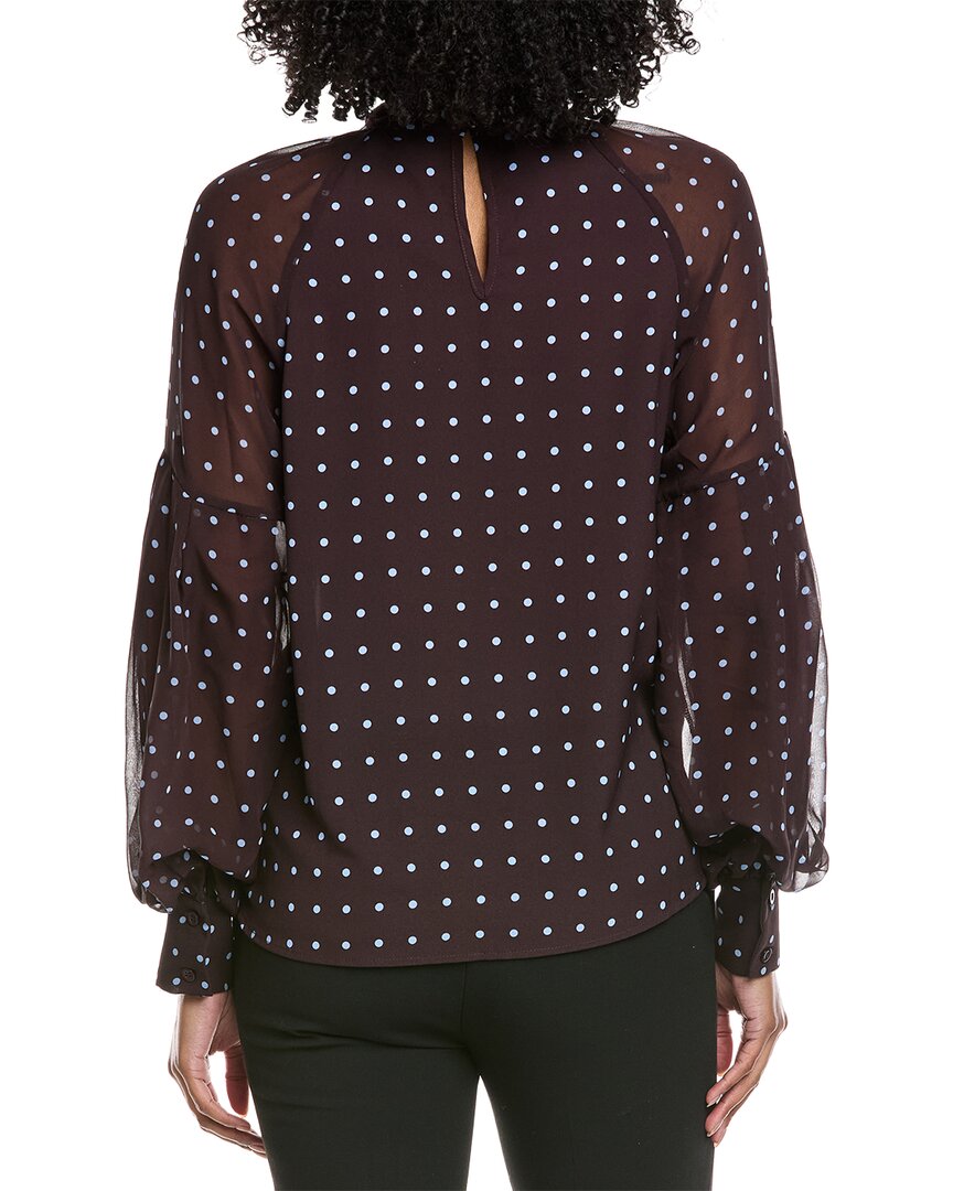 Gracia Front Ruffle Balloon Sleeve Blouse