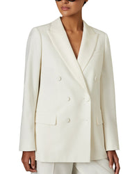 Reiss Leanna Wool-Blend Tux Suit Jacket