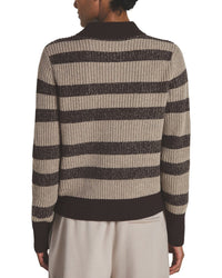 Reiss Axel Striple Knitted Zip Wool & Cashmere-Blend Sweater