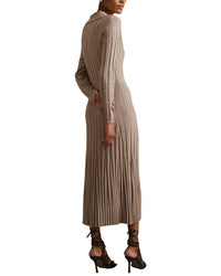Reiss Winnie Long Sleeve Knitted Wool-Blend Dress