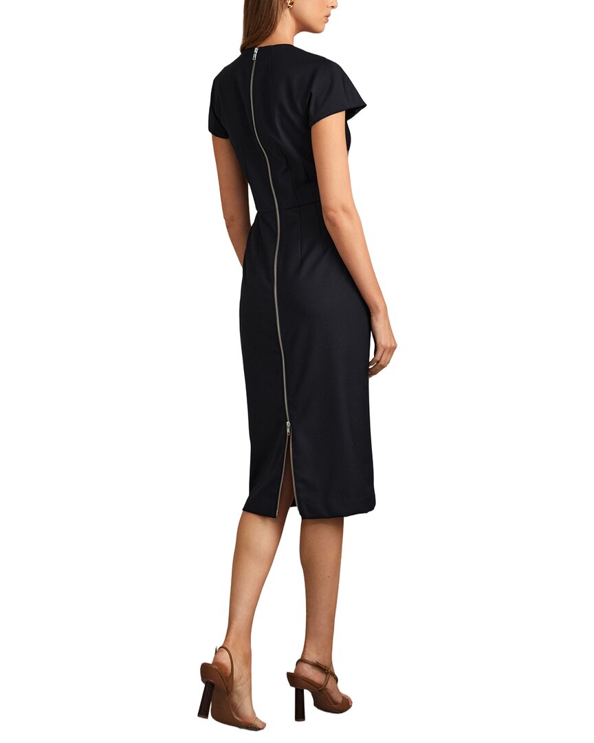 Reiss Serena Tailored Cap Sleeve Wool-Blend Dress