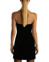 Reiss Ilze Bandeau Short Velvet Dress